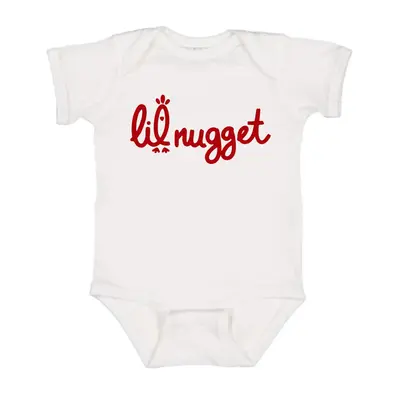 Chick fil a Lil Nugget Baby Onesie, Pregnancy Announcement Gift, Cotton Baby Clothes Girl baby  bundles Bodysuit
