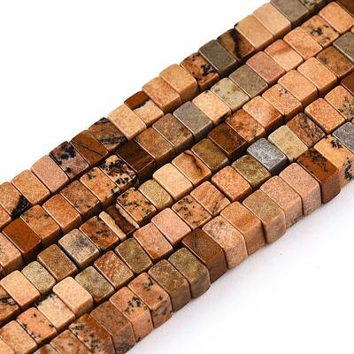 Natural Picture Jasper Beads Strands