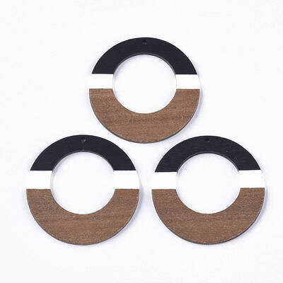 Resin & Walnut Wood Pendants