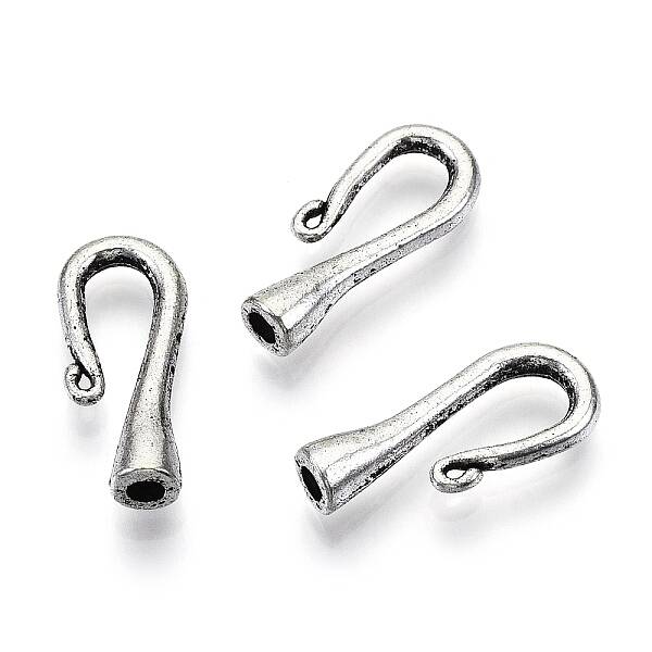 Tibetan Style Alloy S-Hook Clasps