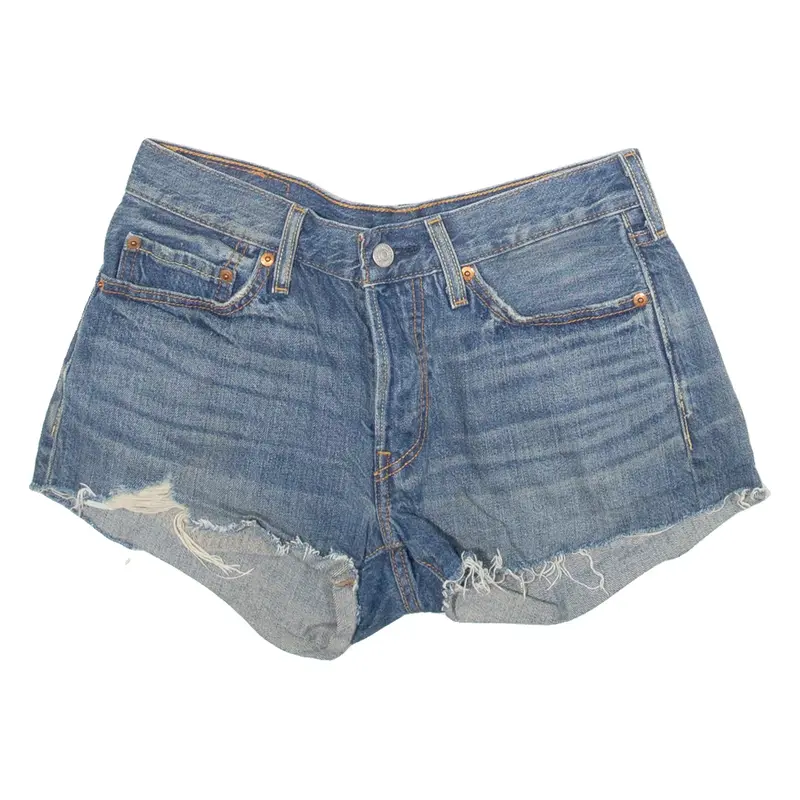 LEVI'S 501 Womens Denim Shorts Blue S W28