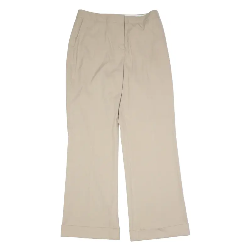 REISS Womens Trousers Beige Regular Wide-Leg W30 L30