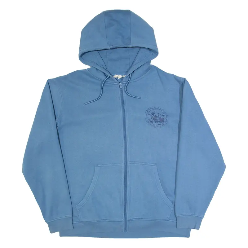 MOUNTAIN WAREHOUSE Mens Blue Hoodie Full Zip L