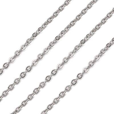Tarnish Resistant 304 Stainless Steel Cable Chains