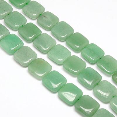 Natural Square Green Aventurine Beads Strands