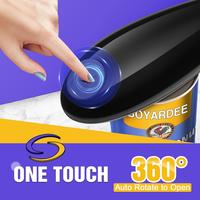 One Touch Electric Can Opener - Fits Almost Sizes for Seniors with Arthritis, Auto Rotate to Open Can Opener with Smooth Edge...