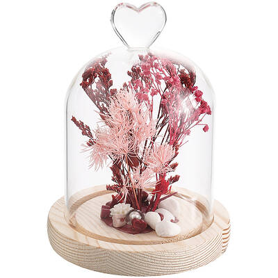 1Pc Glass Dome Cover