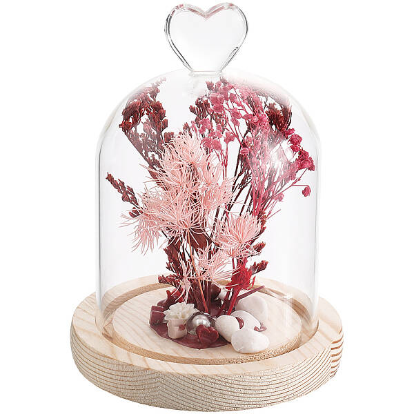 1Pc Glass Dome Cover