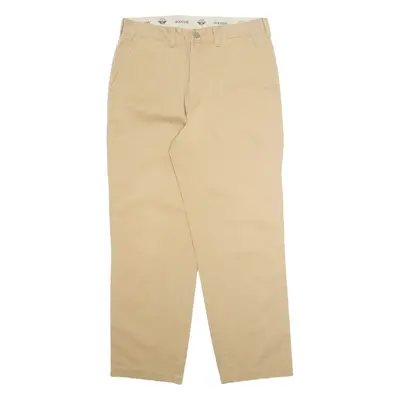 DOCKERS Chino Mens Trousers Beige Regular Straight W32 L29