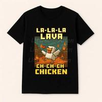 Youth and Adult Lava Chicken Shirt, Funny Steve's Lava Chicken Game Character Sweatshirt, Funny Gamer, Funny Riding Chicken H...