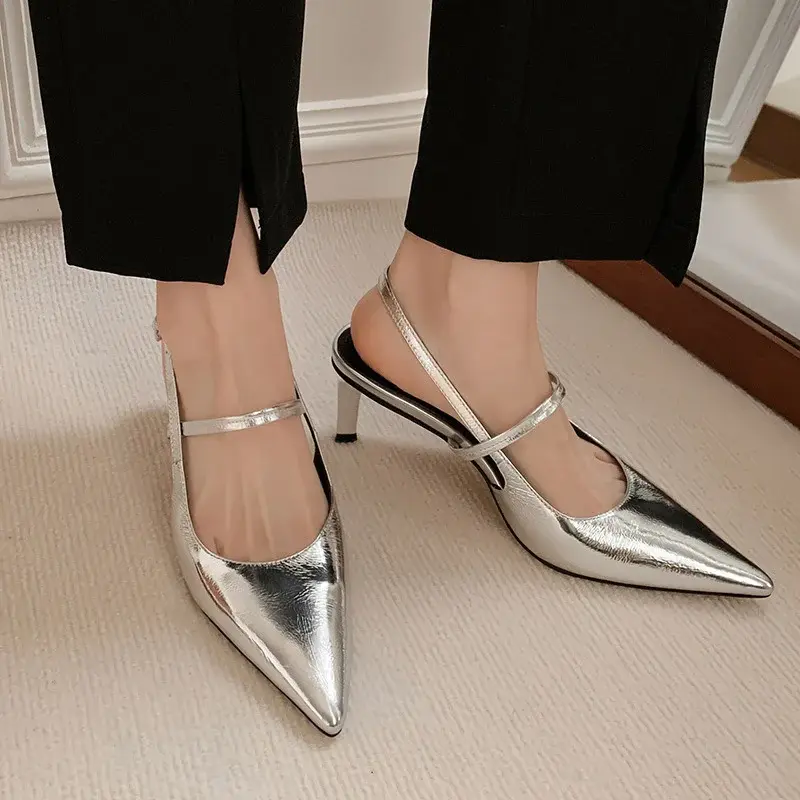 CHIKO Shelby Pointy Toe Block Heels Slingback Shoes