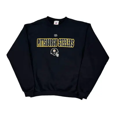 Pittsburgh Steelers Nfl Nfl Sweatshirt - 2XL Black Cotton Blend
