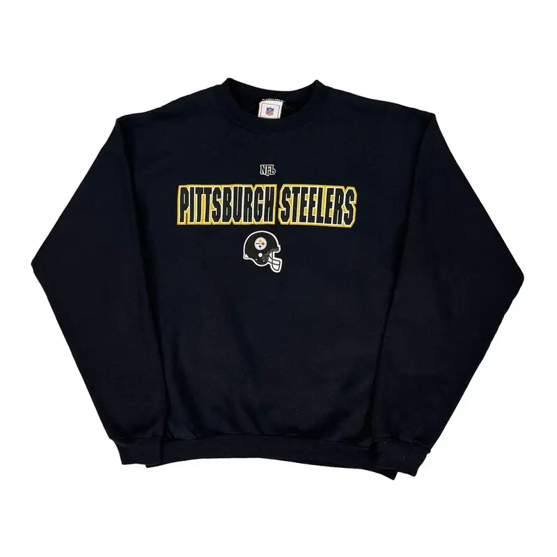Pittsburgh Steelers Nfl Nfl Sweatshirt - 2XL Black Cotton Blend