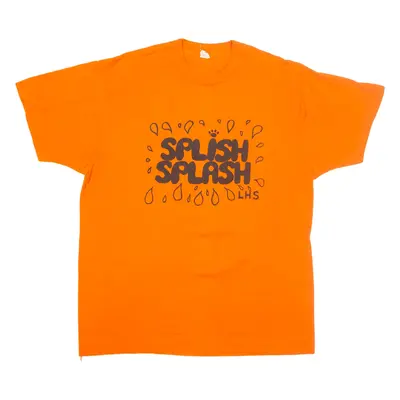 SCREEN STARS Splish Splash Mens T-Shirt Orange XL