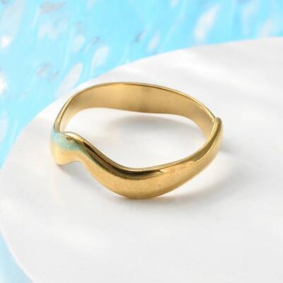 304 Stainless Steel Open Cuff Rings for Women