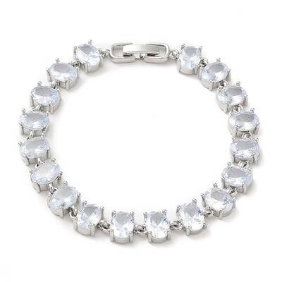 Clear Cubic Zirconia Tennis Bracelet
