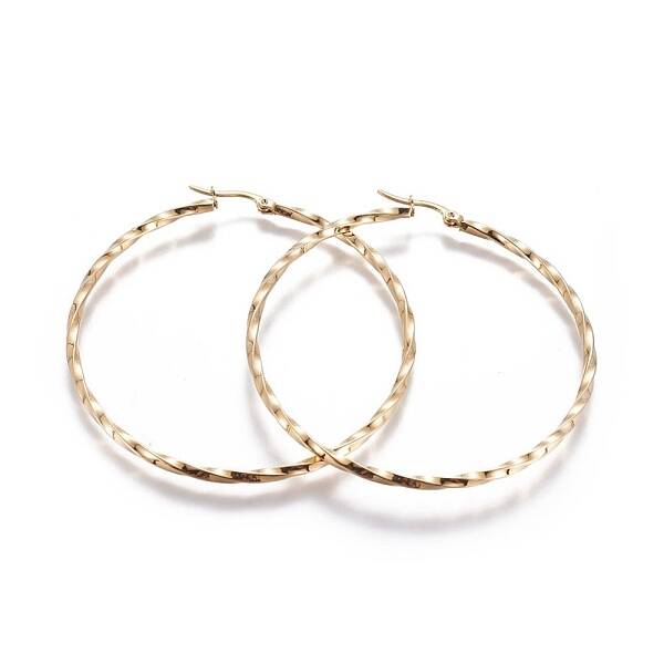 304 Stainless Steel Big Hoop Earrings