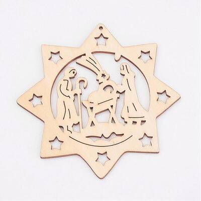 Undyed Wooden Pendant
