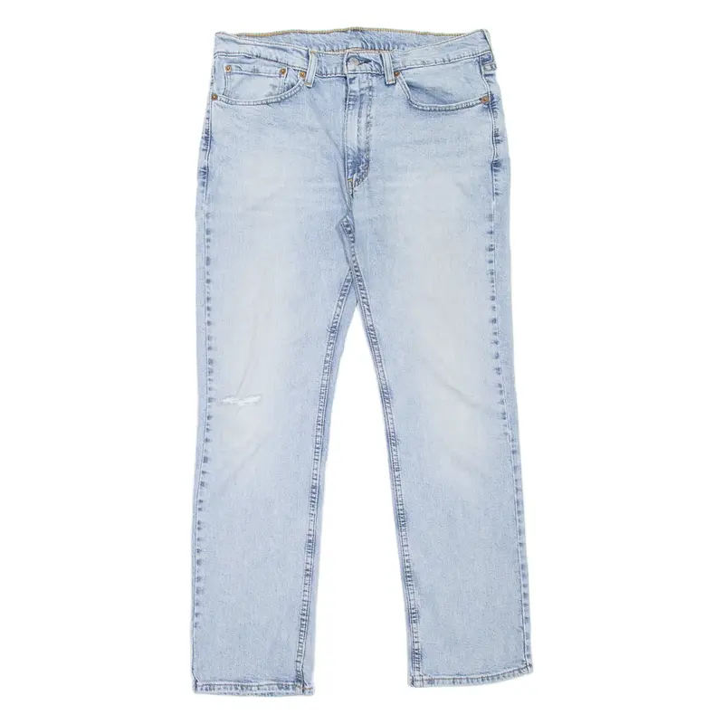 LEVI'S 514 Jeans Mens Blue Slim Straight Stone Wash W36 L32