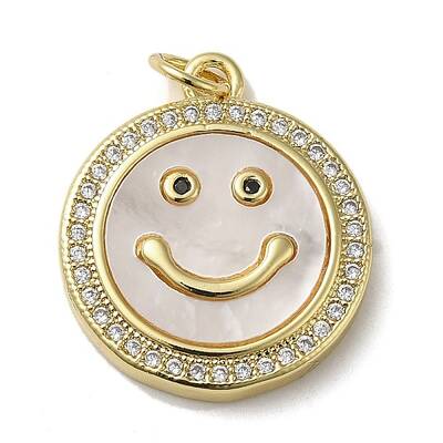 Brass Micro Pave Cubic Zirconia Pendants