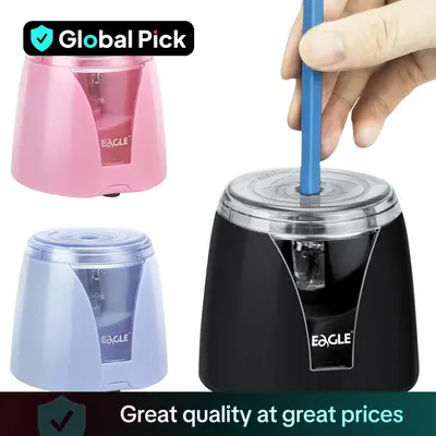 Electric Pencil Sharpener, 1 Count Single Hole High-speed Sharpening Automatic Pencil Sharpener, Writing Tool for Home School...