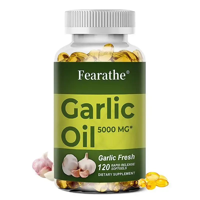 Fearathe Garlic  Health Supplement Supports immune health,Supports heart and cardiovascular health 120 capsules