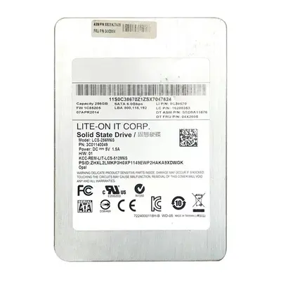 04X3804 Lenovo 256GB Multi-Level Cell SATA 6Gb/s 2.5-Inch Solid State Drive