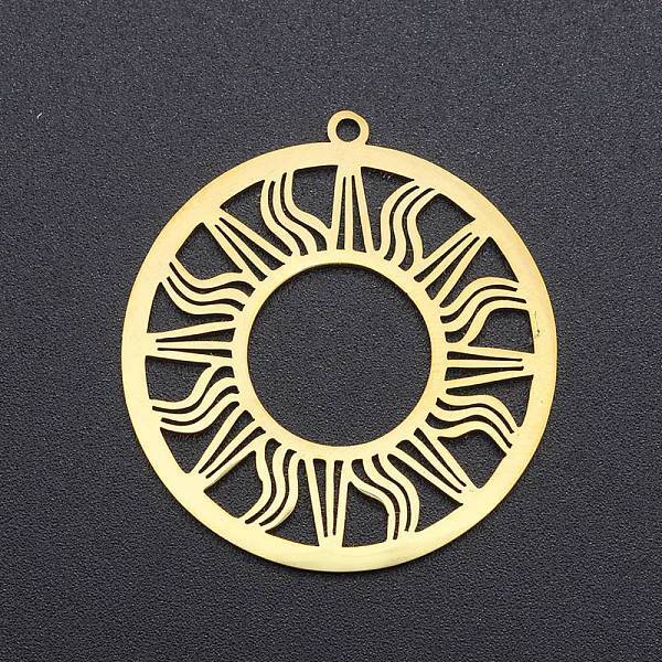 201 Stainless Steel Solar Eclipse Pendants