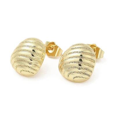 Rack Plating Brass Stud Earrings