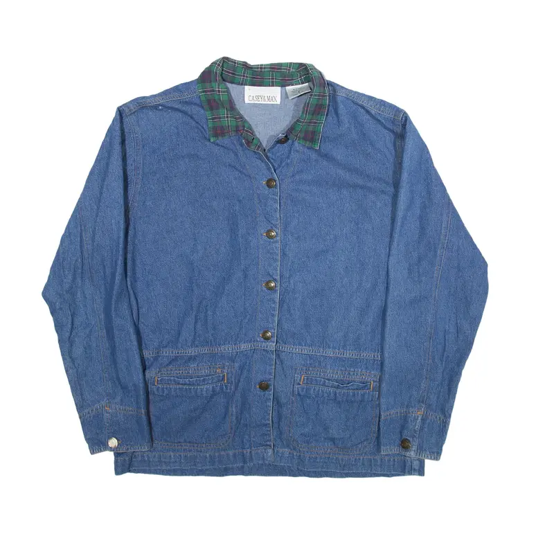CASEY & MAX Denim Shirt Blue Long Sleeve Womens S