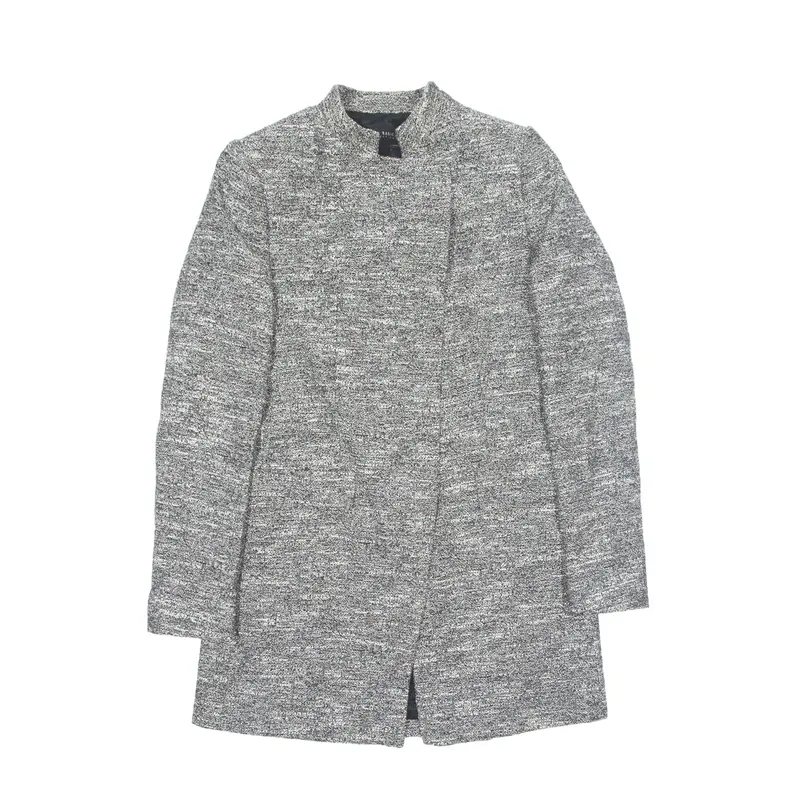 ZARA BASIC Overcoat Jacket Black Womens S