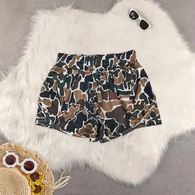 Kids Girls Dark Brown Camouflage Summer Shorts Children's Outdoor Utility Pants Youth Fashion Casual Clothing  Kids Clothing ...
