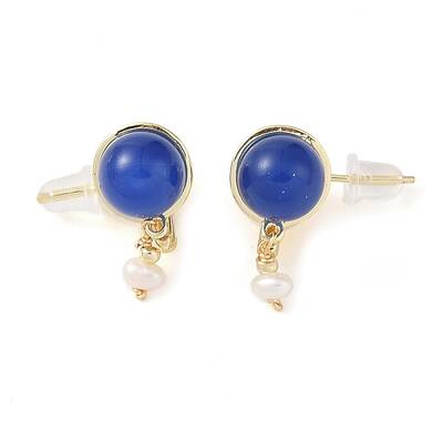 Natural Agate Dangle Earrings