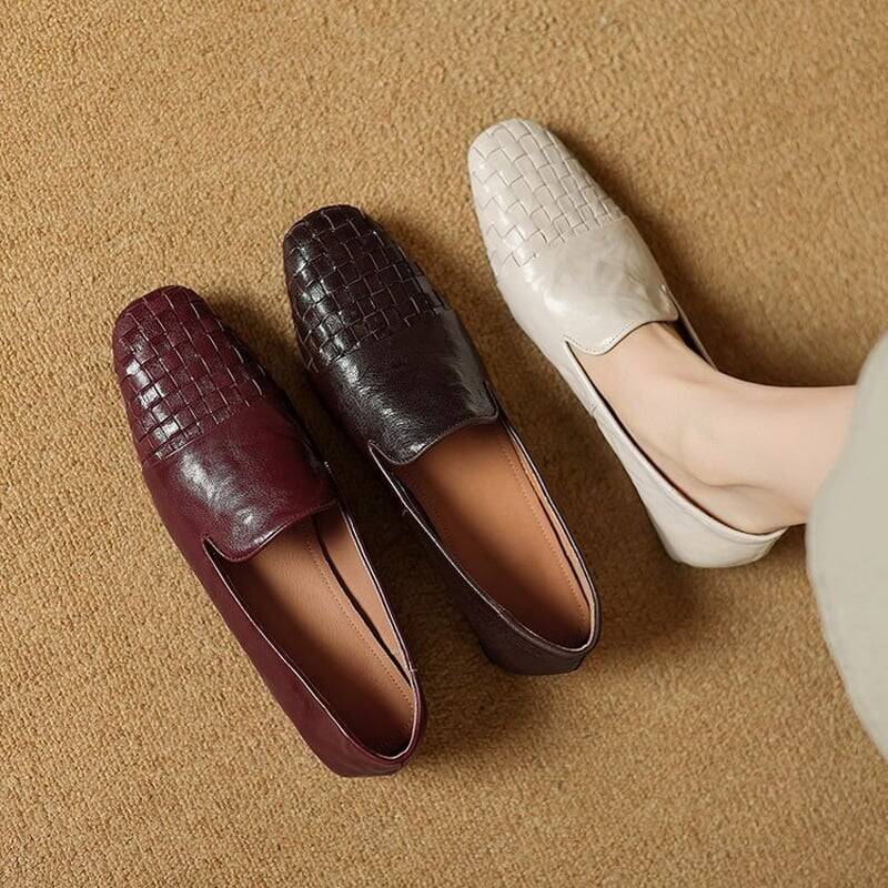 CHIKO Alayna Round Toe Block Heels Loafers Shoes