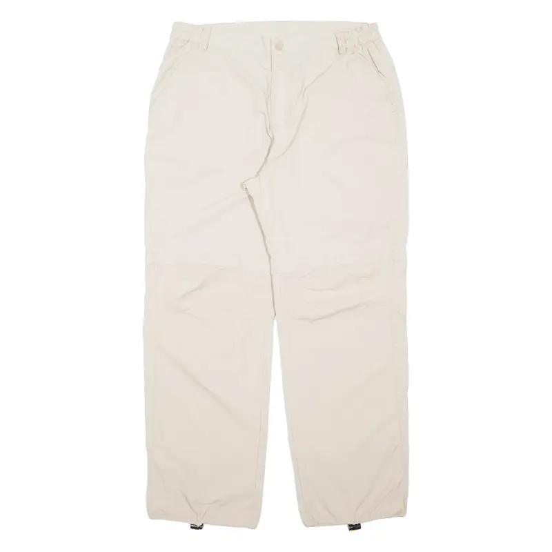 TREVOLUTION Outdoor Mens Trousers Cream Relaxed Straight W34 L29