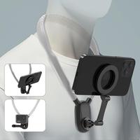 Magnetic Neck Mount for Phones - Hands-Free POV/Vlog Holder, Chest Strap for iPhone 16 15 14 13, Android, Action Cameras, and...