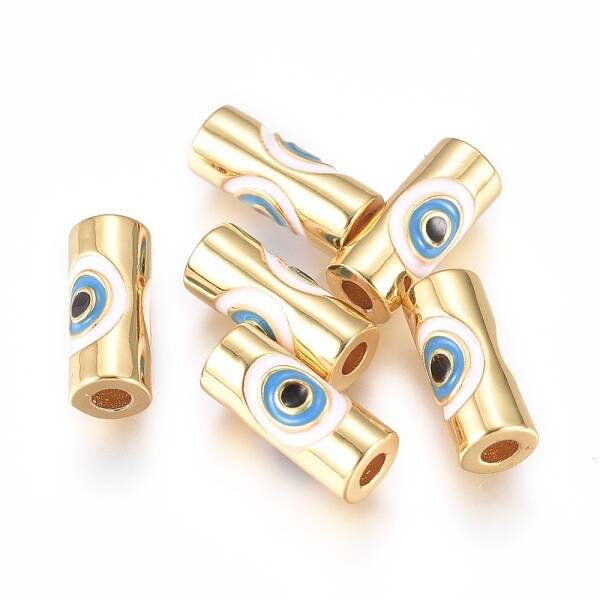 Brass Enamel Beads