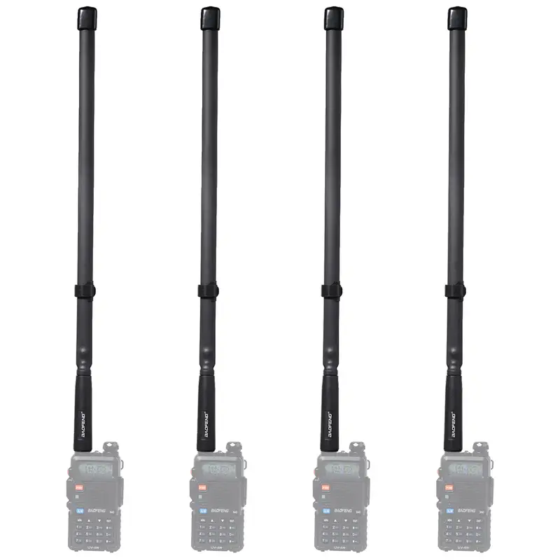BAOFENG Upgraded Antenna 18.89 VHF/UHF High Gain Foldable - USB Powered Cable & Retractable Design | Compatible with UV-5R,...