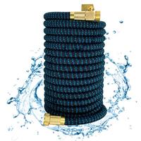 Expandable Durable Garden Hose, Retractable Kink-free Water Hose with 3/4'' Solid Brass Fitting Connectors for Yard Watering ...