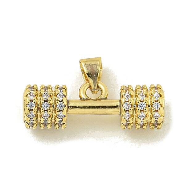 Rack Plating Brass Pave Cubic Zirconia Pendants