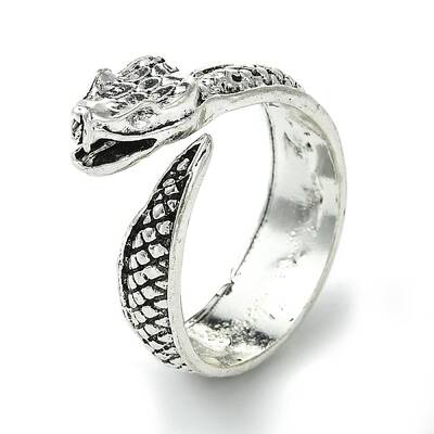 Snake Alloy Open Cuff Rings