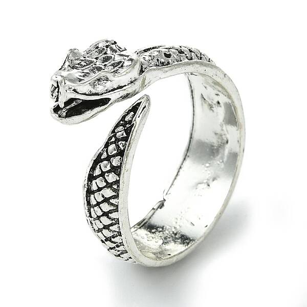 Snake Alloy Open Cuff Rings