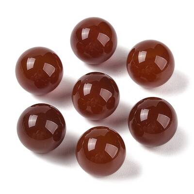 Natural Carnelian No Hole Sphere Beads