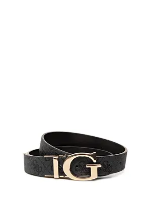 Guess, Mika, double-face model, fabric belt, grey, for women, size M