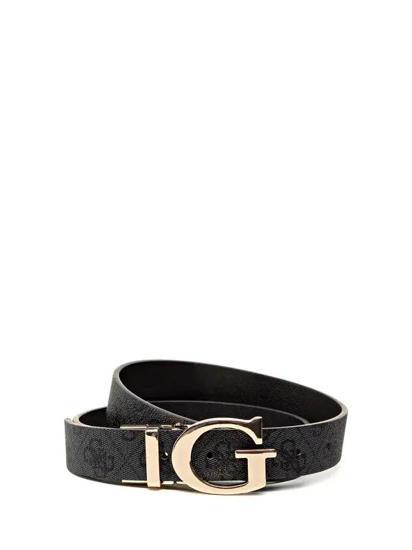 Guess, Mika, double-face model, fabric belt, grey, for women, size M