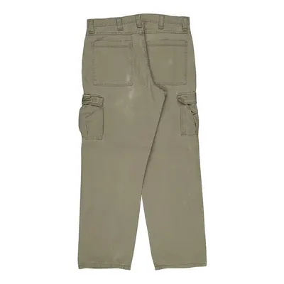 Wrangler Cargo Trousers - 36? Waist Beige Cotton