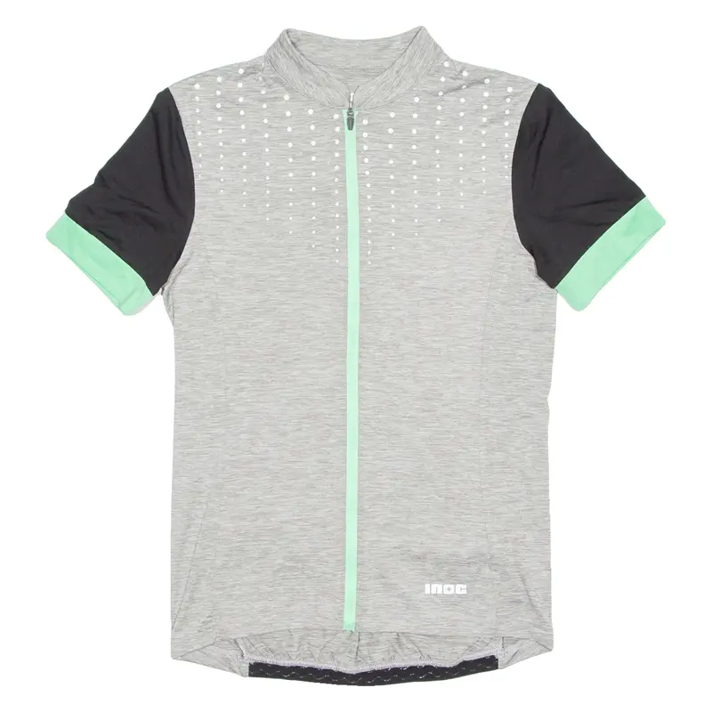 Cycling Mens Jersey Grey Full Zip M