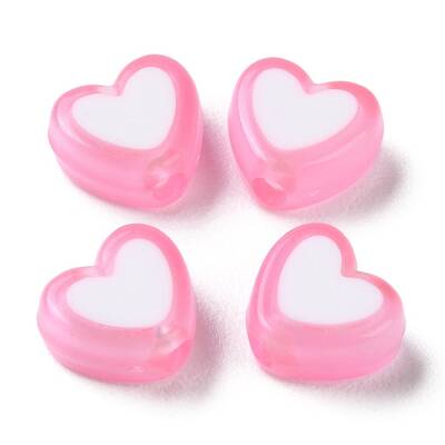 Heart Acrylic Beads