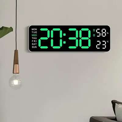 Digital Clock, 1 Count Multifunctional Electronic Led Display Clock, Simple Digital Clock, Desktop Table Clock, Home Decor, R...