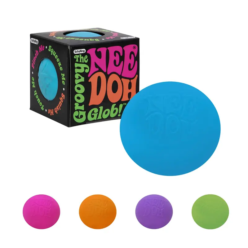 NeeDoh the Groovy Glob - The Original NeeDoh - Filled with a Satisfying Soft Dough Filling - One Random Color